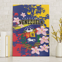 Venezuela Orchid Cattleya Mossiae Canvas Wall Art Flag Color Inspired