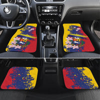 Personalized Venezuela Orchid Cattleya Mossiae Car Mats Flag Color Inspired