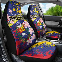 Venezuela Orchid Cattleya Mossiae Car Seat Cover Flag Color Inspired