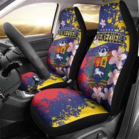 Venezuela Orchid Cattleya Mossiae Car Seat Cover Flag Color Inspired