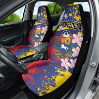 Venezuela Orchid Cattleya Mossiae Car Seat Cover Flag Color Inspired