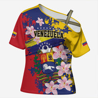 Personalized Venezuela Orchid Cattleya Mossiae Cross Shoulder Shirt Flag Color Inspired