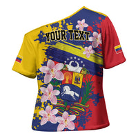 Personalized Venezuela Orchid Cattleya Mossiae Cross Shoulder Shirt Flag Color Inspired