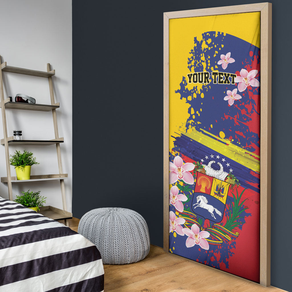 Personalized Venezuela Orchid Cattleya Mossiae Door Cover Flag Color Inspired