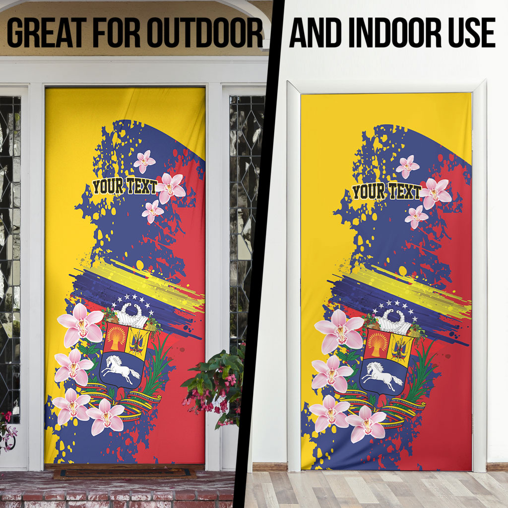 Personalized Venezuela Orchid Cattleya Mossiae Door Cover Flag Color Inspired