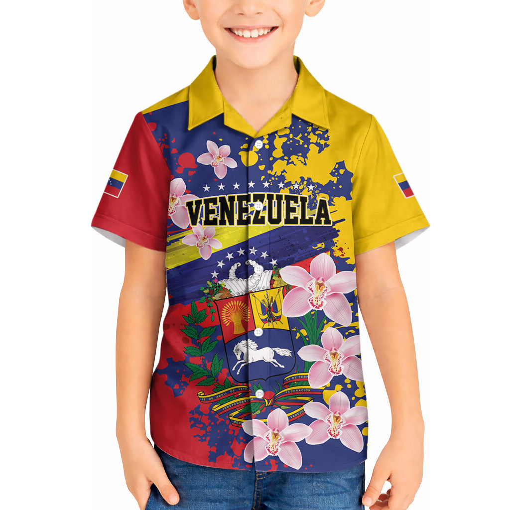 Personalized Venezuela Orchid Cattleya Mossiae Hawaiian Shirt Flag Color Inspired