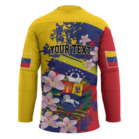 Personalized Venezuela Orchid Cattleya Mossiae Hockey Jersey Flag Color Inspired