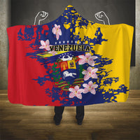 Venezuela Orchid Cattleya Mossiae Hooded Blanket Flag Color Inspired