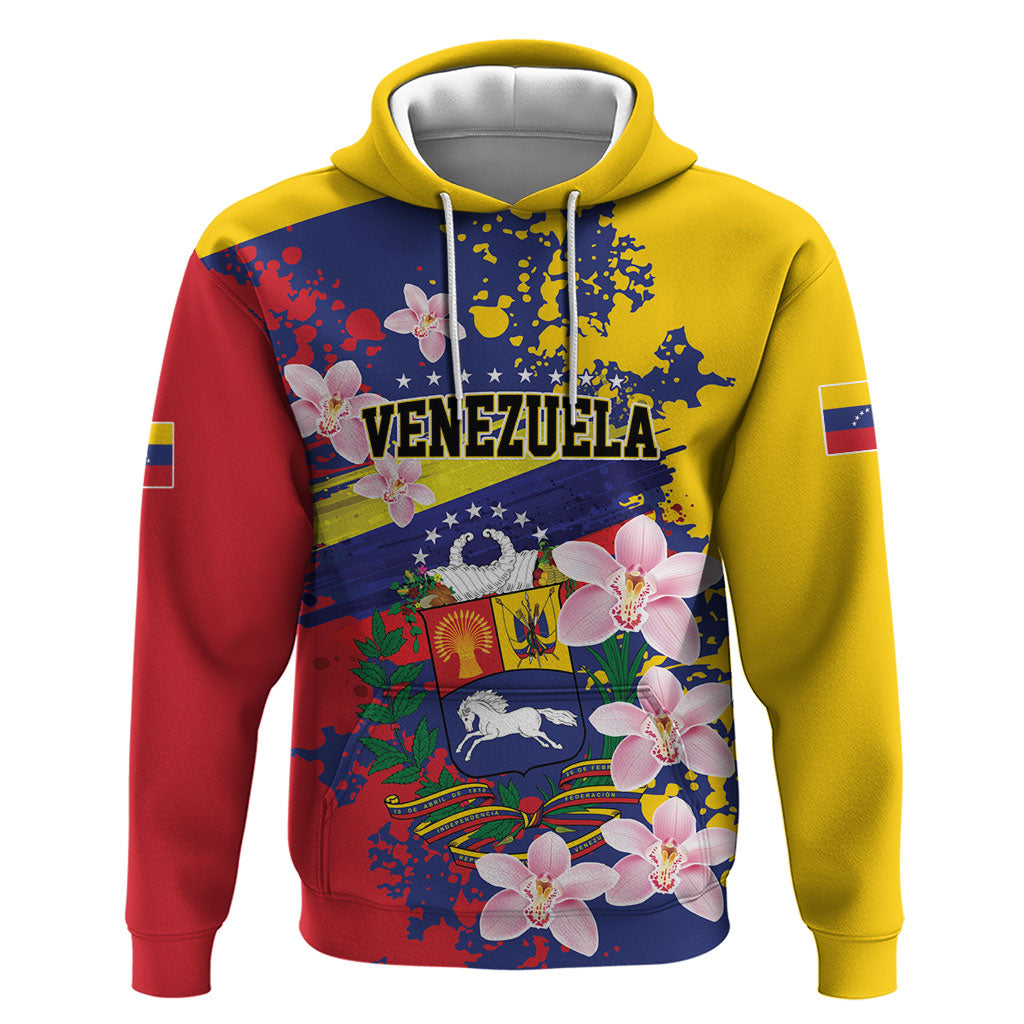 Personalized Venezuela Orchid Cattleya Mossiae Hoodie Flag Color Inspired