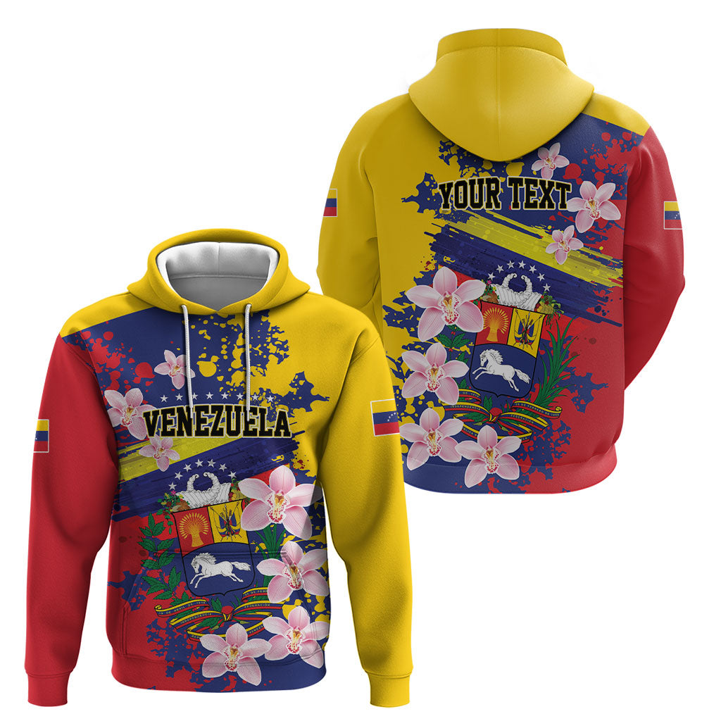 Personalized Venezuela Orchid Cattleya Mossiae Hoodie Flag Color Inspired
