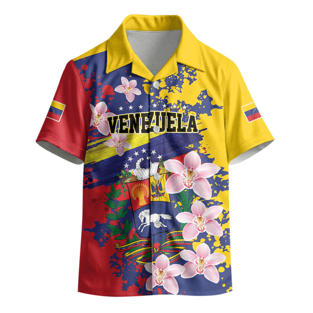 Personalized Venezuela Orchid Cattleya Mossiae Kid Hawaiian Shirt Flag Color Inspired