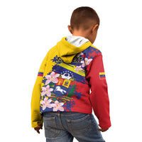 Personalized Venezuela Orchid Cattleya Mossiae Kid Hoodie Flag Color Inspired