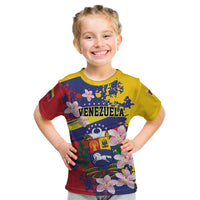 Personalized Venezuela Orchid Cattleya Mossiae Kid T Shirt Flag Color Inspired