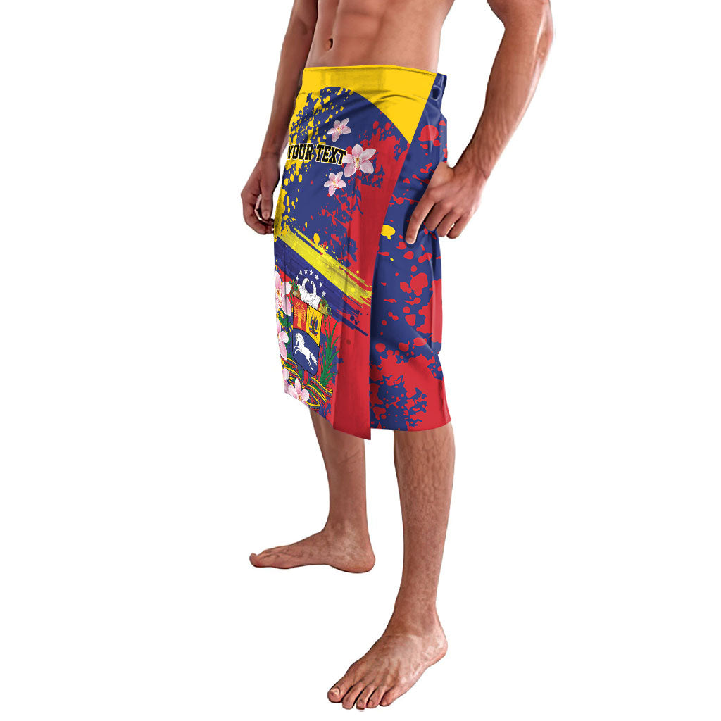Personalized Venezuela Orchid Cattleya Mossiae Lavalava Flag Color Inspired