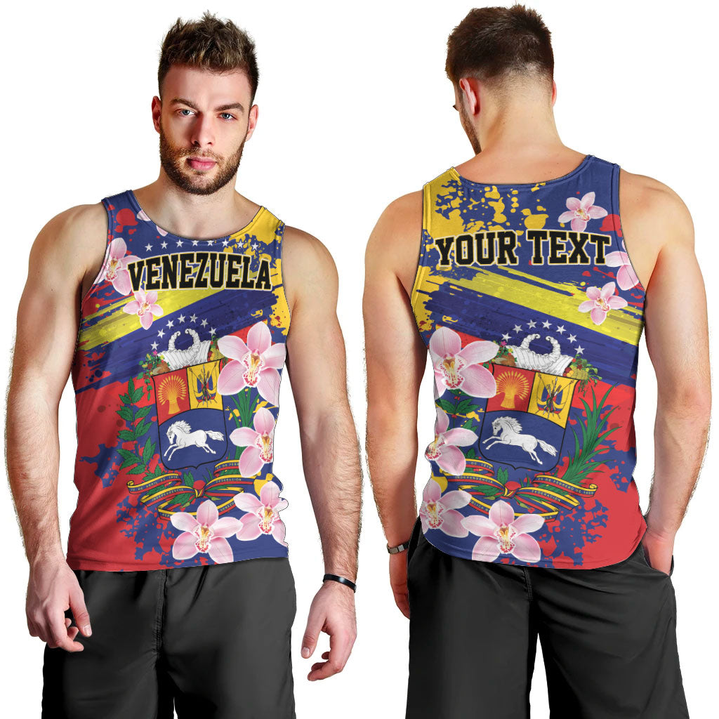 Personalized Venezuela Orchid Cattleya Mossiae Men Tank Top Flag Color Inspired