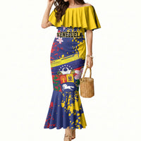 Personalized Venezuela Orchid Cattleya Mossiae Mermaid Dress Flag Color Inspired