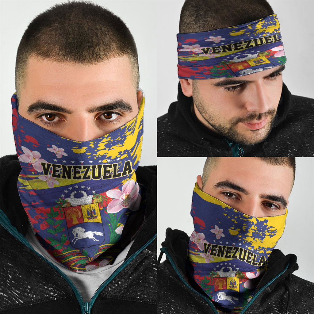Venezuela Orchid Cattleya Mossiae Neck Gaiter Flag Color Inspired