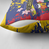 Venezuela Orchid Cattleya Mossiae Pillow Cover Flag Color Inspired