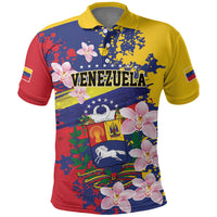 Personalized Venezuela Orchid Cattleya Mossiae Polo Shirt Flag Color Inspired