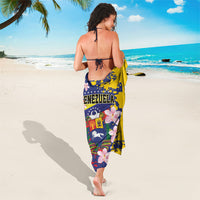 Venezuela Orchid Cattleya Mossiae Sarong Flag Color Inspired