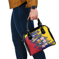 Venezuela Orchid Cattleya Mossiae Shoulder Handbag Flag Color Inspired