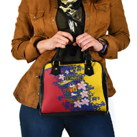 Venezuela Orchid Cattleya Mossiae Shoulder Handbag Flag Color Inspired