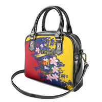 Venezuela Orchid Cattleya Mossiae Shoulder Handbag Flag Color Inspired