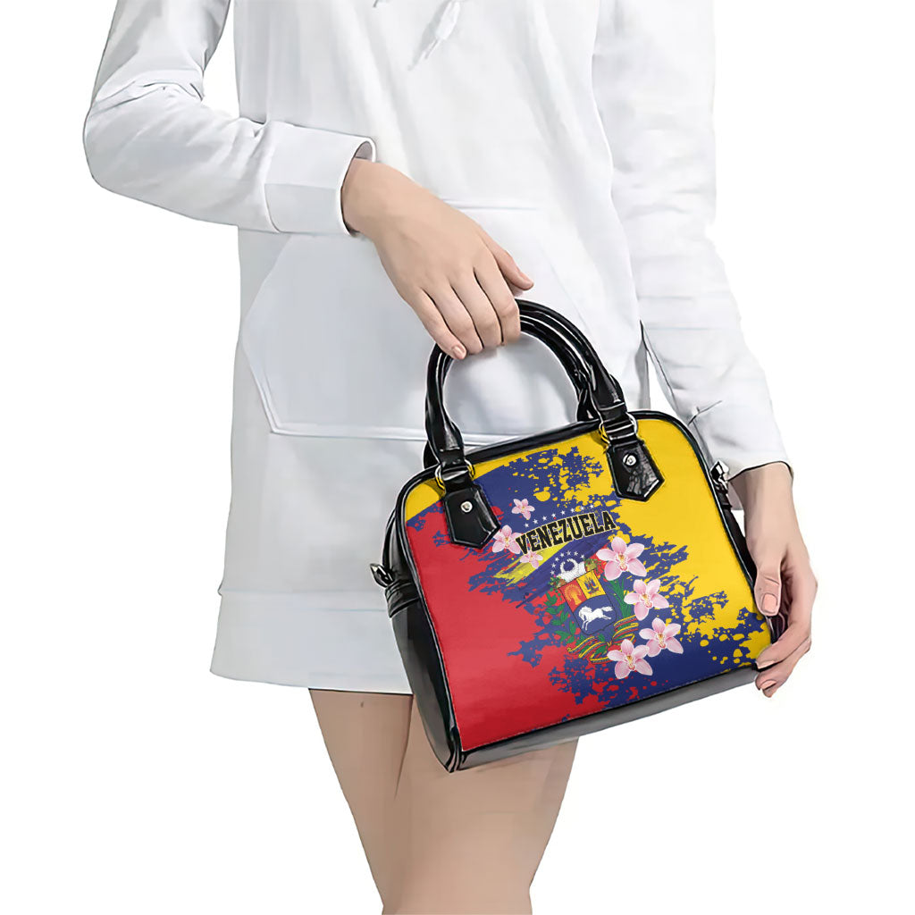 Venezuela Orchid Cattleya Mossiae Shoulder Handbag Flag Color Inspired