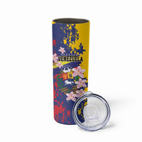Personalized Venezuela Orchid Cattleya Mossiae Skinny Tumbler Flag Color Inspired