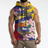 Personalized Venezuela Orchid Cattleya Mossiae Sleeveless Hoodie Flag Color Inspired
