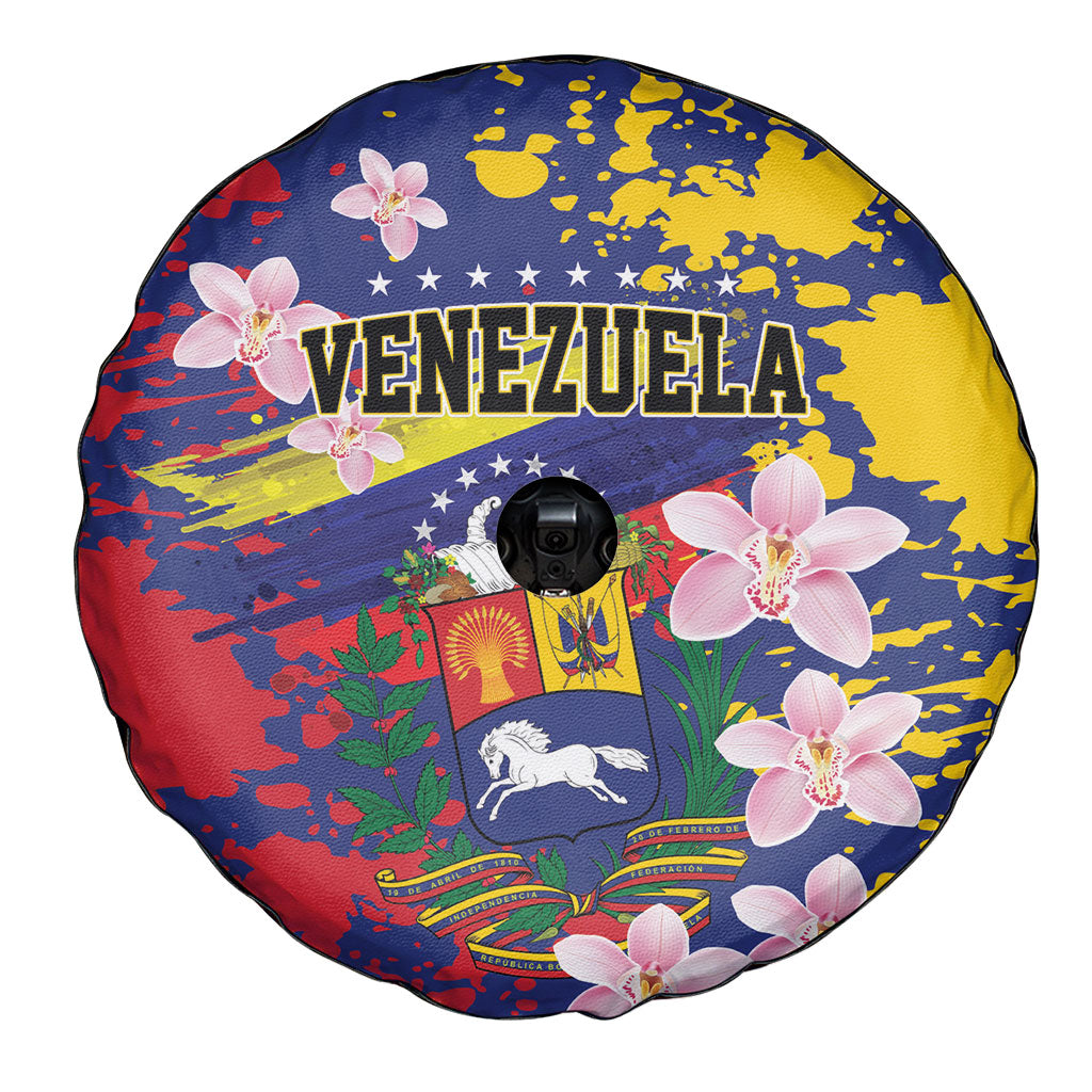 Venezuela Orchid Cattleya Mossiae Spare Tire Cover Flag Color Inspired