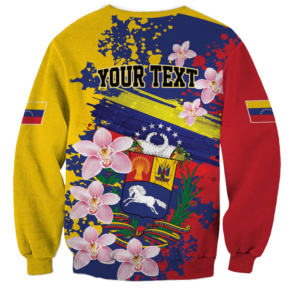 Personalized Venezuela Orchid Cattleya Mossiae Sweatshirt Flag Color Inspired