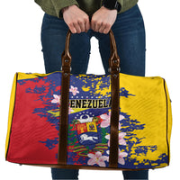 Venezuela Orchid Cattleya Mossiae Travel Bag Flag Color Inspired