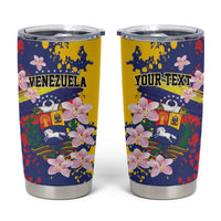 Personalized Venezuela Orchid Cattleya Mossiae Tumbler Cup Flag Color Inspired
