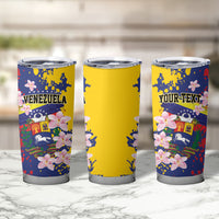 Personalized Venezuela Orchid Cattleya Mossiae Tumbler Cup Flag Color Inspired