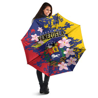 Venezuela Orchid Cattleya Mossiae Umbrella Flag Color Inspired