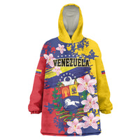 Personalized Venezuela Orchid Cattleya Mossiae Wearable Blanket Hoodie Flag Color Inspired
