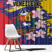 Venezuela Orchid Cattleya Mossiae Window Curtain Flag Color Inspired