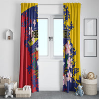 Venezuela Orchid Cattleya Mossiae Window Curtain Flag Color Inspired