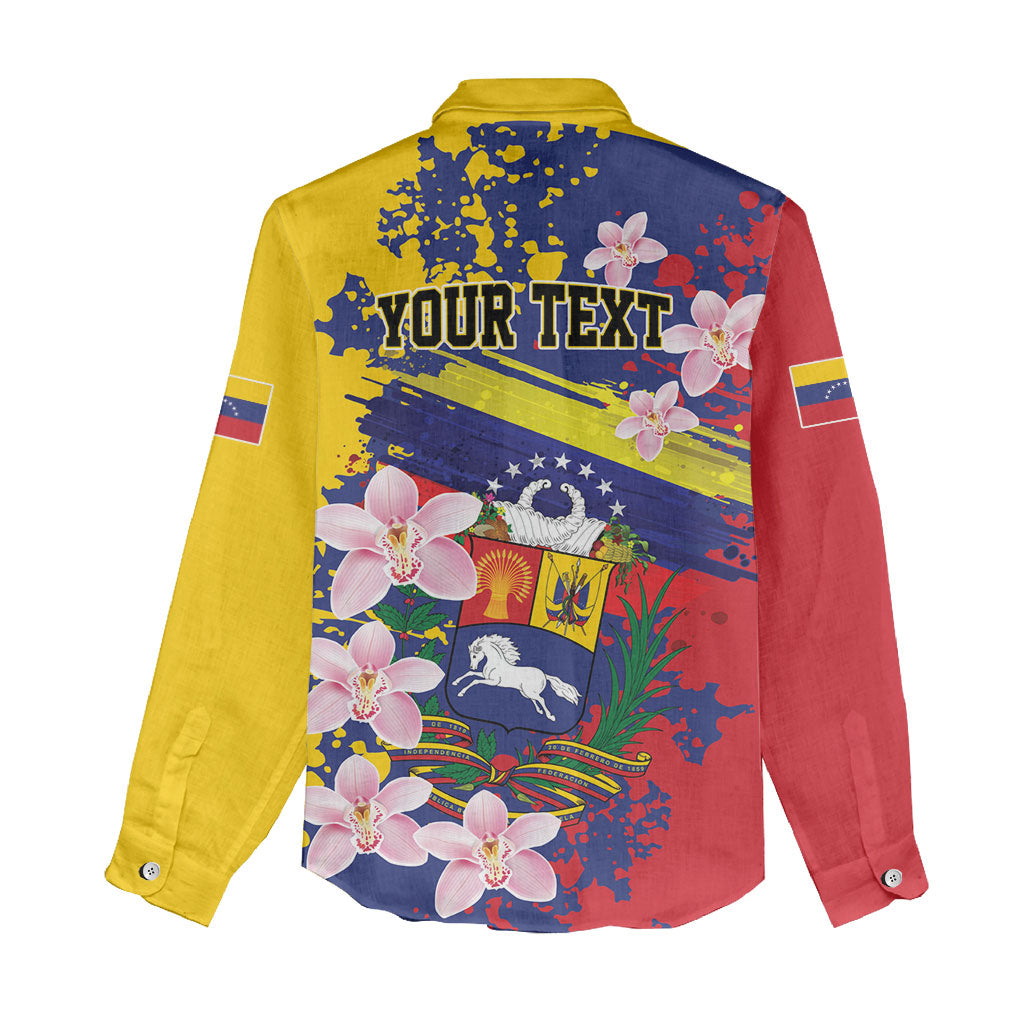 Personalized Venezuela Orchid Cattleya Mossiae Women Casual Shirt Flag Color Inspired