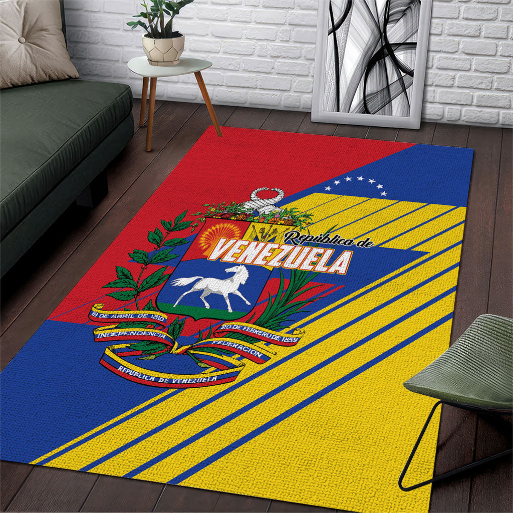 Republic of Venezuela Area Rug Flag Color Inspired