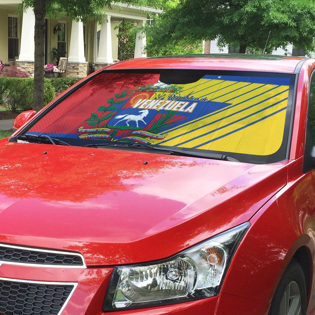 Republic of Venezuela Auto Sun Shade Flag Color Inspired