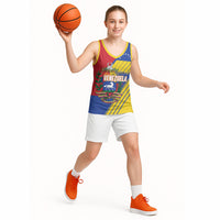 Personalized Republic of Venezuela Basketball Jersey Flag Color Inspired