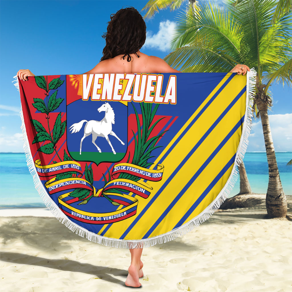 Republic of Venezuela Beach Blanket Flag Color Inspired