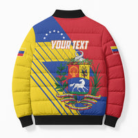 Personalized Republic of Venezuela Bomber Puffer Jacket Flag Color Inspired