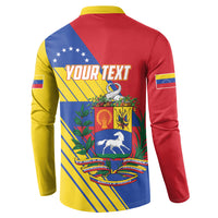 Personalized Republic of Venezuela Button Sweatshirt Flag Color Inspired