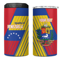 Personalized Republic of Venezuela 4 in 1 Can Cooler Tumbler Flag Color Inspired