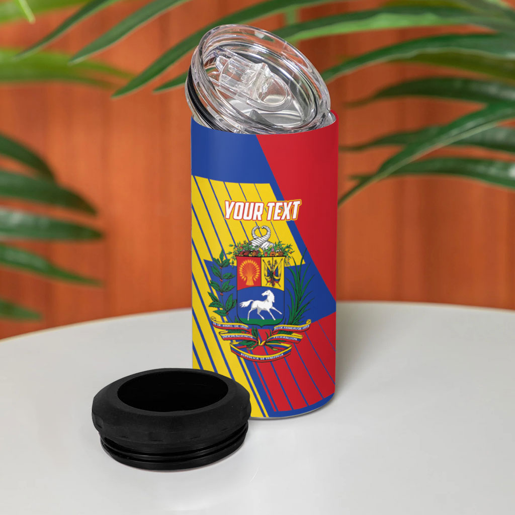 Personalized Republic of Venezuela 4 in 1 Can Cooler Tumbler Flag Color Inspired