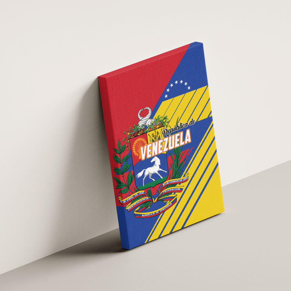 Republic of Venezuela Canvas Wall Art Flag Color Inspired