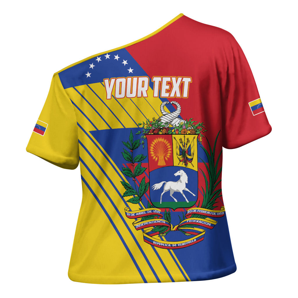 Personalized Republic of Venezuela Cross Shoulder Shirt Flag Color Inspired
